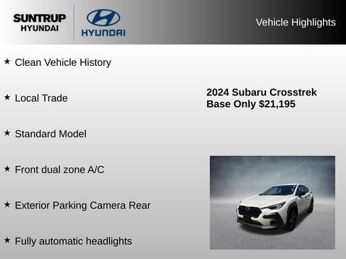 Used 2024 Subaru Crosstrek 2.0i AWD/4WD image 8