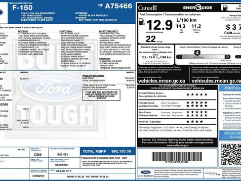 Used 2024 Ford F150 Tremor w/ Equipment Group 402A High AWD/4WD image 9