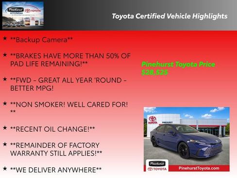 Certified 2025 Toyota Camry SE w/ Convenience Package FWD image 36