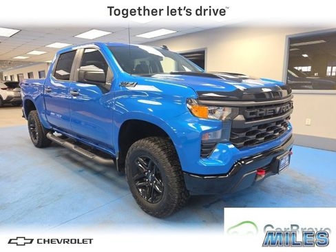 Certified 2023 Chevrolet Silverado 1500 Custom Trail Boss w/ LPO, Dark Essentials Package AWD/4WD image 1