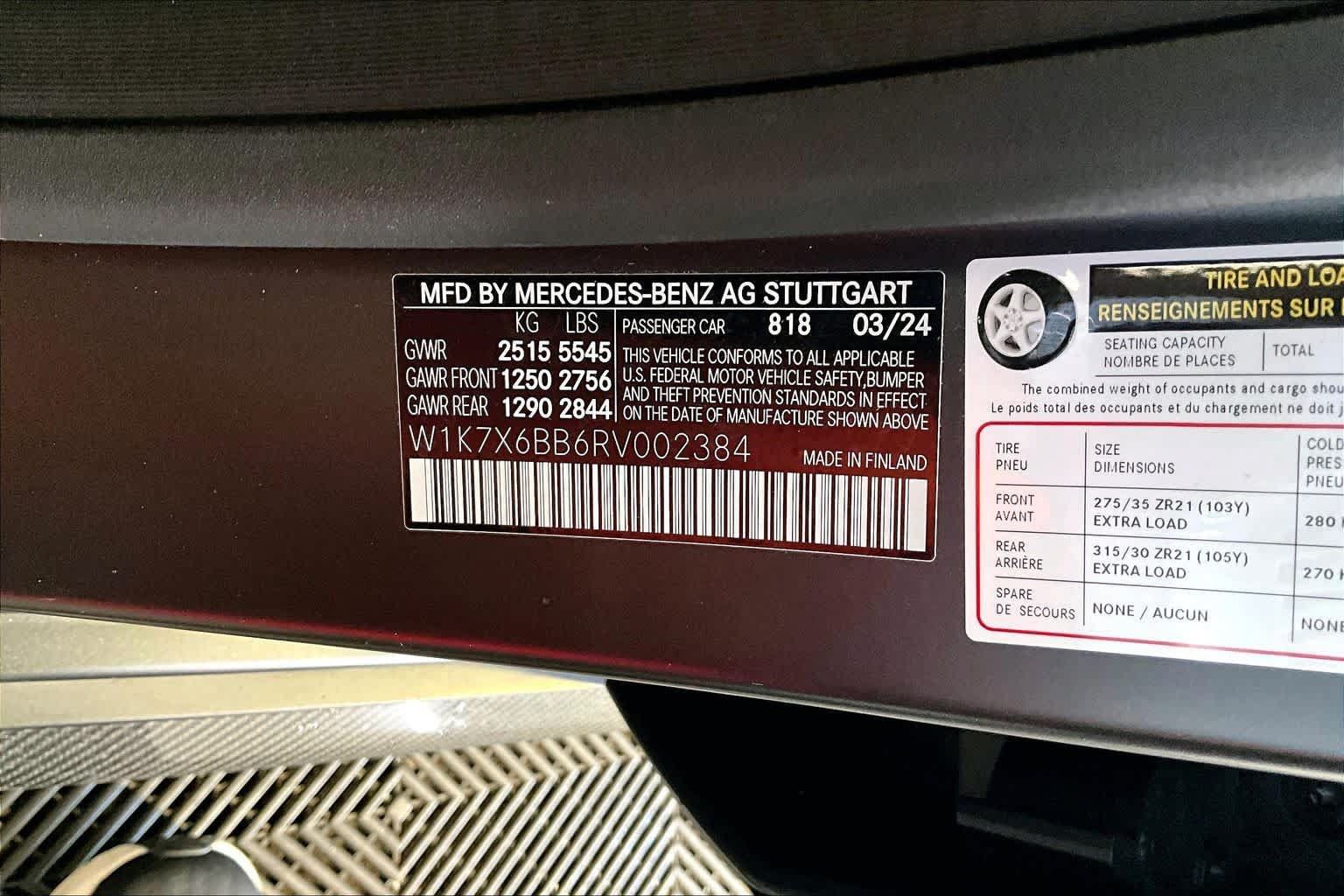 Certified 2024 Mercedes-Benz AMG GT 53 image 34