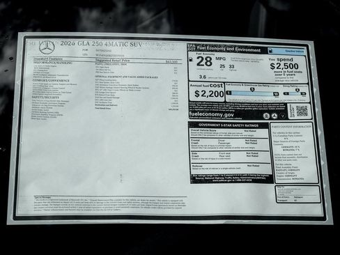 New 2026 Mercedes-Benz GLA 250 4MATIC image 24