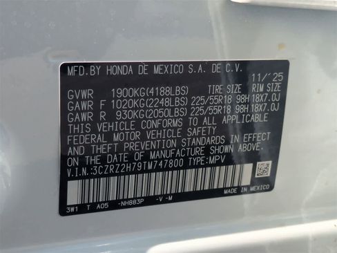 New 2026 Honda HR-V EX-L image 36