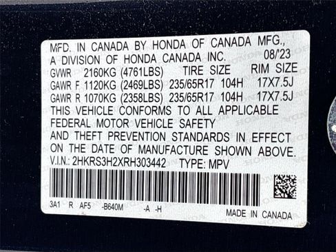 Certified 2024 Honda CR-V LX image 34