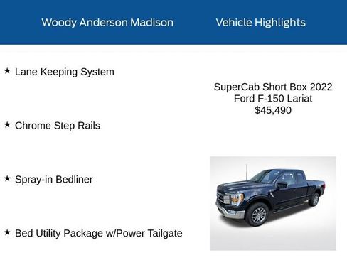 Used 2022 Ford F150 Lariat w/ Max Trailer Tow Package AWD/4WD image 3