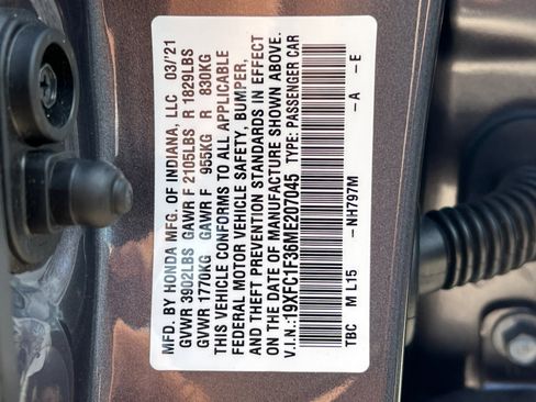 Used 2021 Honda Civic EX image 33