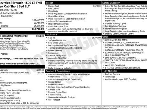 Used 2024 Chevrolet Silverado 1500 LT Trail Boss w/ LPO, Dark Essentials Package AWD/4WD image 4