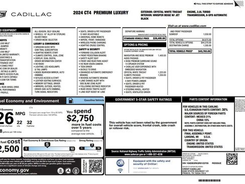 Used 2024 Cadillac CT4 Premium Luxury image 8