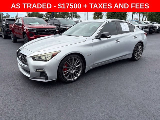 Used 2018 INFINITI Q50 Red Sport 400 w/ Sensory Package (Sport) RWD image 3