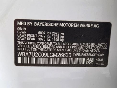 Used 2020 BMW 750i xDrive w/ Autobahn Package AWD/4WD image 33