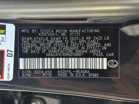 Used 2021 Lexus ES 300h w/ Accessory Package 2 FWD image 40