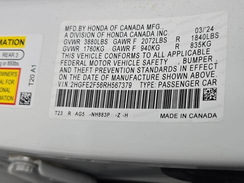 Used 2024 Honda Civic Sport image 30