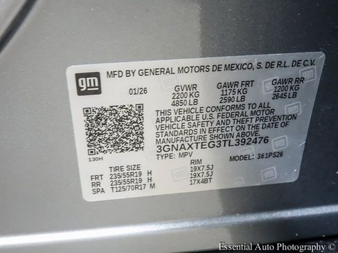 New 2026 Chevrolet Equinox RS w/ LPO, Floor Liner Package image 22