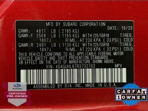 Certified 2024 Subaru Crosstrek 2.5i Limited w/ Popular Package #4A image 30