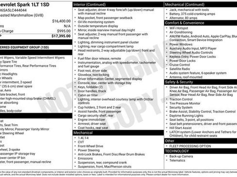 Used 2020 Chevrolet Spark LT image 1