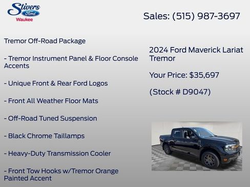 Used 2024 Ford Maverick Tremor w/ Tremor Off-Road Package AWD/4WD image 16