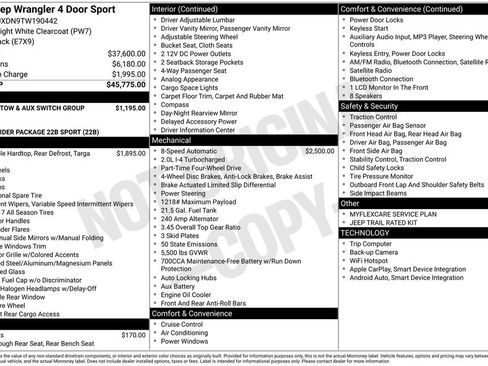 New 2026 Jeep Wrangler Sport image 6