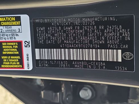 New 2026 Toyota Camry SE image 34