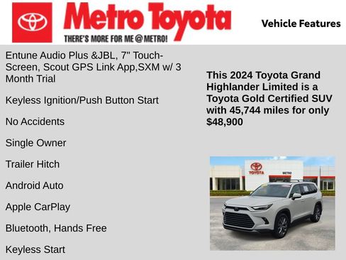 Certified 2024 Toyota Grand Highlander AWD image 16