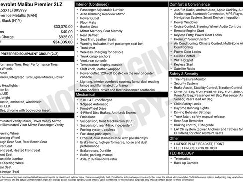 Used 2020 Chevrolet Malibu Premier image 7
