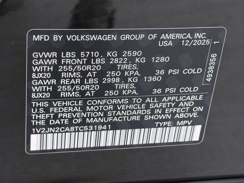 New 2026 Volkswagen Atlas SE image 24