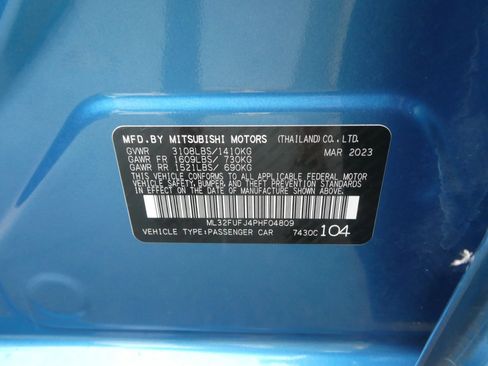 Used 2023 Mitsubishi Mirage G4 ES FWD image 10