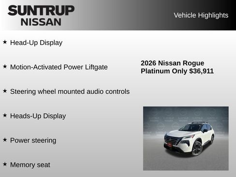 Used 2026 Nissan Rogue Platinum w/ Platinum Premium Package AWD/4WD image 16