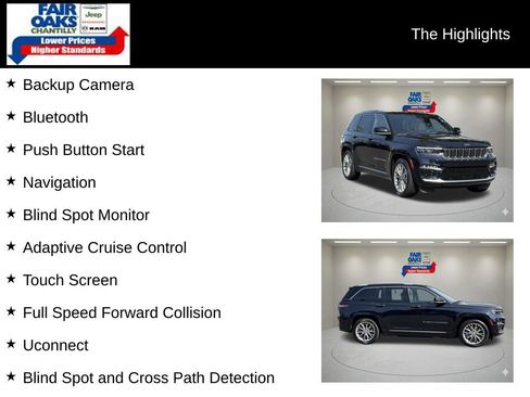 Used 2023 Jeep Grand Cherokee Summit w/ Luxury Tech Group V AWD/4WD image 2
