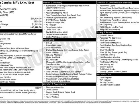 Used 2023 Kia Carnival LX FWD image 34