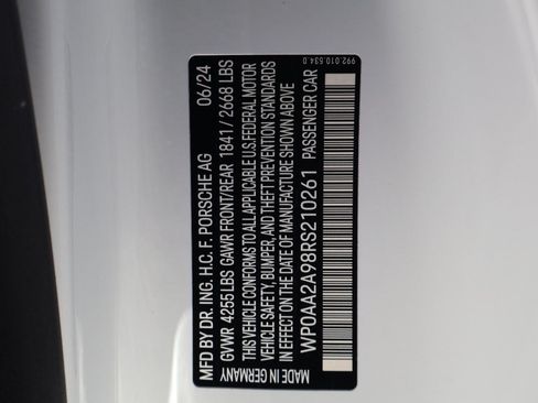 Certified 2024 Porsche 911 Carrera T RWD image 25