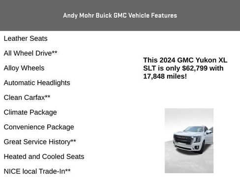 Used 2024 GMC Yukon XL SLT w/ SLT Luxury Package AWD/4WD image 8