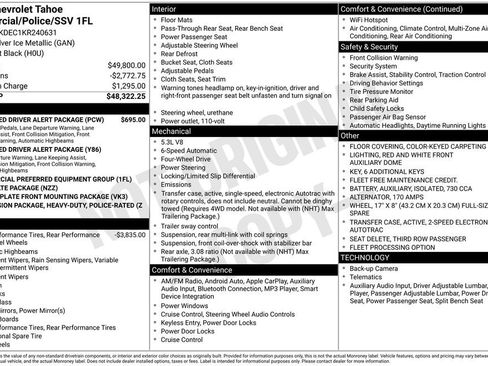 Used 2019 Chevrolet Tahoe 4WD w/ Enhanced Driver Alert Package image 15