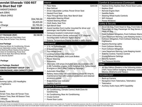 New 2026 Chevrolet Silverado 1500 RST w/ RST Select Package AWD/4WD image 6