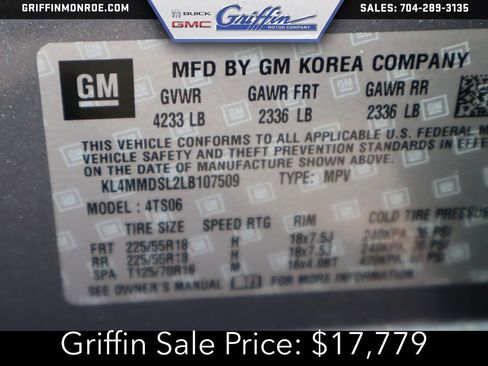 Certified 2020 Buick Encore GX Select FWD image 39