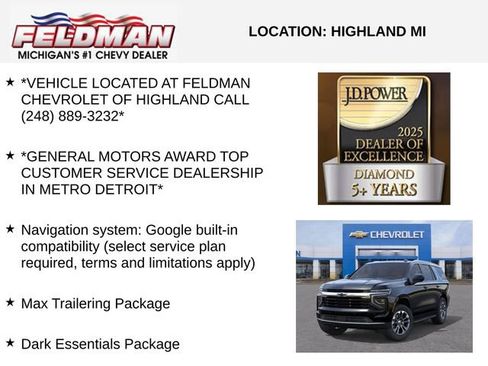 New 2026 Chevrolet Tahoe LS w/ LPO, Dark Essentials Package image 3