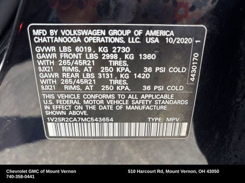 Used 2021 Volkswagen Atlas SEL R-Line image 28
