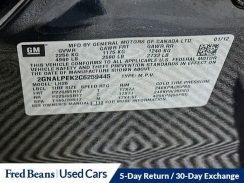 Used 2012 Chevrolet Equinox LT FWD image 33