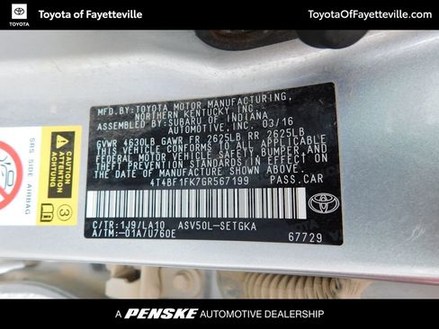 Used 2016 Toyota Camry XLE image 9