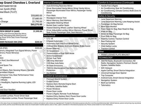 Used 2021 Jeep Grand Cherokee L Overland w/ Luxury Tech Group IV image 5