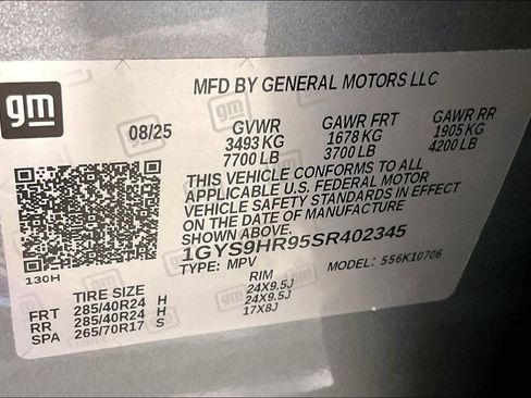 Used 2025 Cadillac Escalade V w/ LPO, ONYX Package AWD/4WD image 44