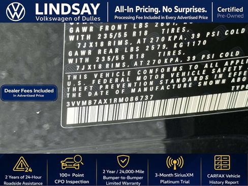 Used 2024 Volkswagen Tiguan SE w/ Panoramic Sunroof Package AWD/4WD image 28