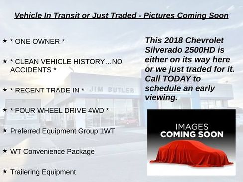 Used 2018 Chevrolet Silverado 2500 W/T w/ WT Convenience Package AWD/4WD image 2