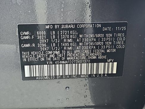 New 2026 Subaru Ascent Limited AWD/4WD image 40