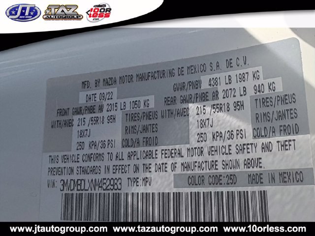 Used 2022 MAZDA CX-30 AWD 2.5 S w/ Premium Package image 18