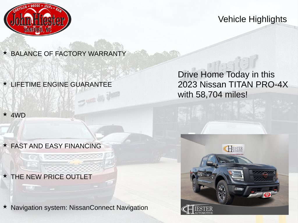 Used 2023 Nissan Titan PRO-4X AWD/4WD image 5