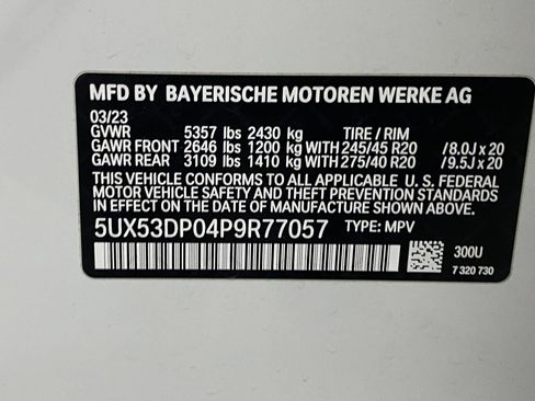 Certified 2023 BMW X3 xDrive30i w/ M Sport Package image 23