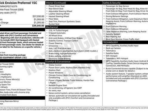 Certified 2023 Buick Envision Preferred AWD/4WD image 28