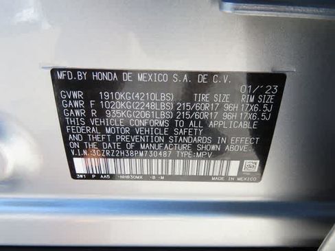 Certified 2023 Honda HR-V LX image 25
