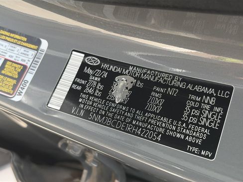 Certified 2024 Hyundai Tucson SEL AWD/4WD image 59