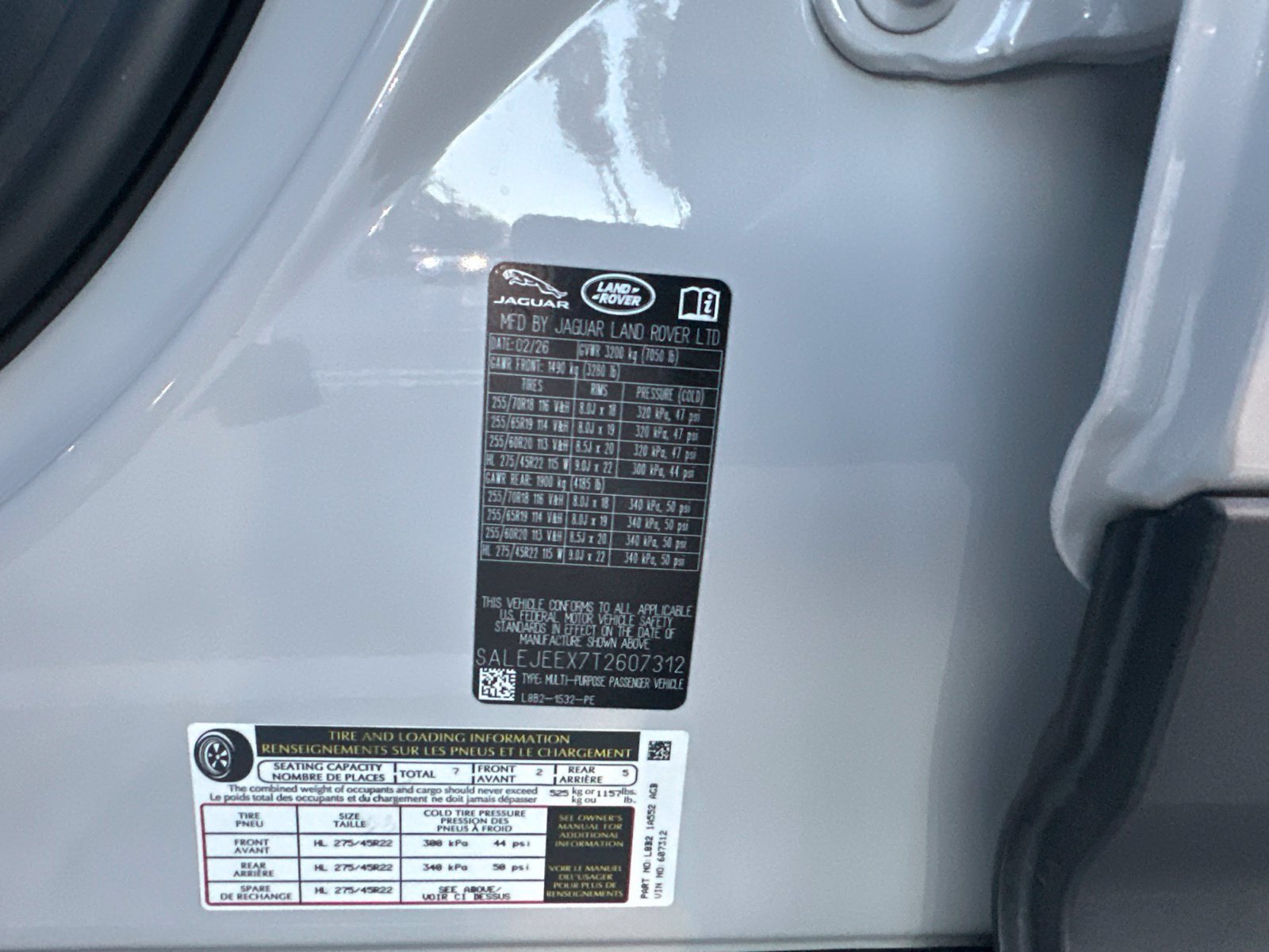 Certified 2026 Land Rover Defender 110 S AWD/4WD image 6
